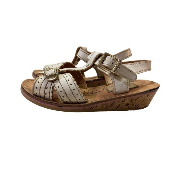 Vintage Dyna Kids Toddler Girls Sandals 6? Used White *Some Wear - Picture 5 of 16